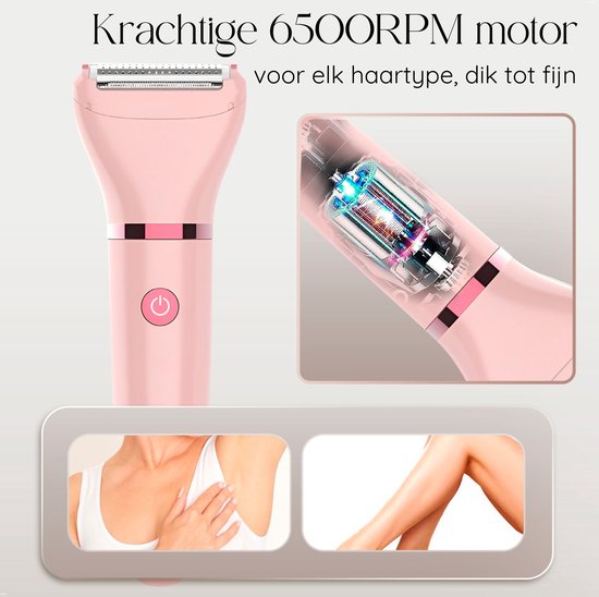 Rasoir Femme - Aisselles - Jambes - Maillot - Rasoir Femme - Epilateur électrique - Epilation visage femme - Tondeuse Femme - Rasoir Femme Bikini - USB Rechargeable
