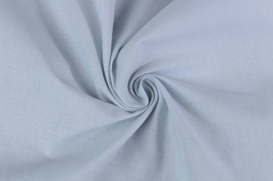 Drap-housse DoubleDry 100 % coton naturel - Double 180 x 200 cm - Doux et respirant - Élastique sur tout le pourtour - Bleu clair