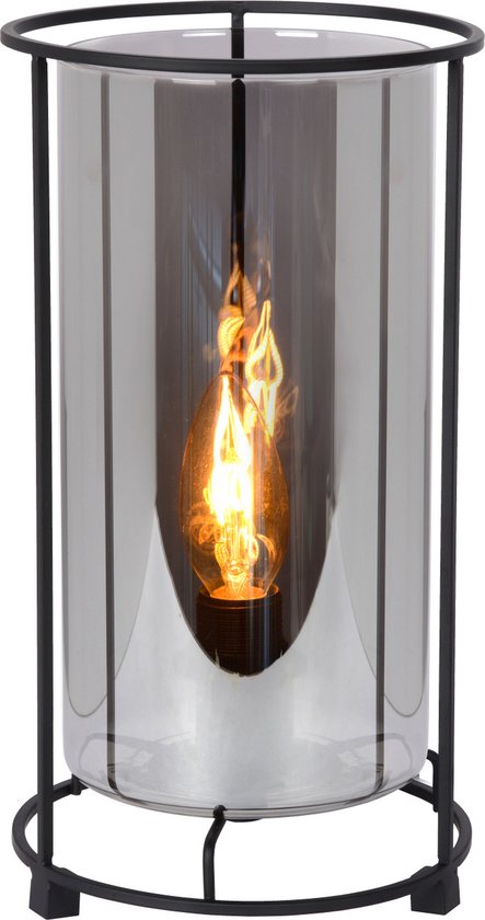Lampe de table Lucide DOUNIA - Ø 15 cm - E27 - Noir