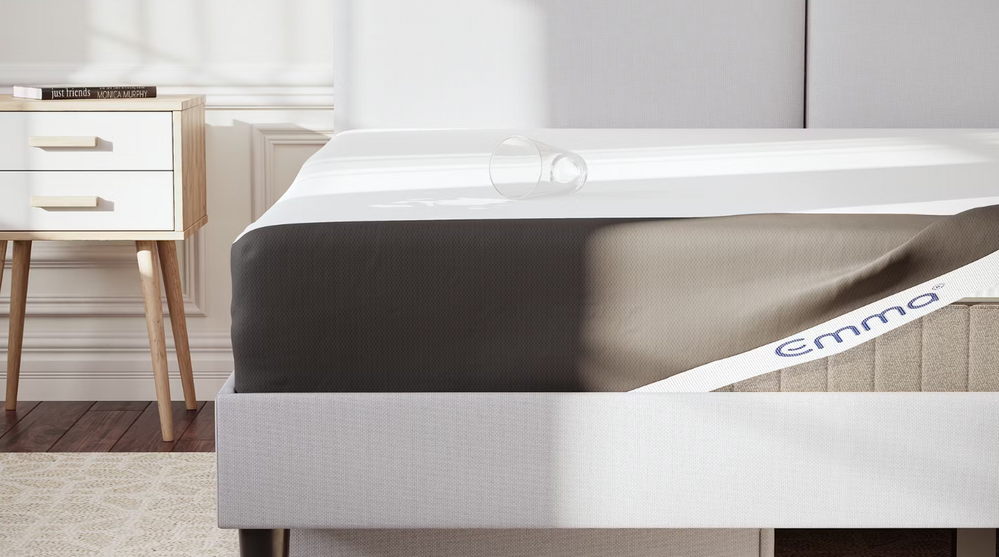 matelas & surmatelas protecteur EMMA - 180 x 200 cm - gris