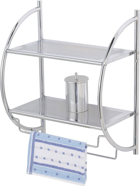 Wenko : étagère de douche et de baignoire Exclusive 45,5 x 54,4 cm, acier chromé