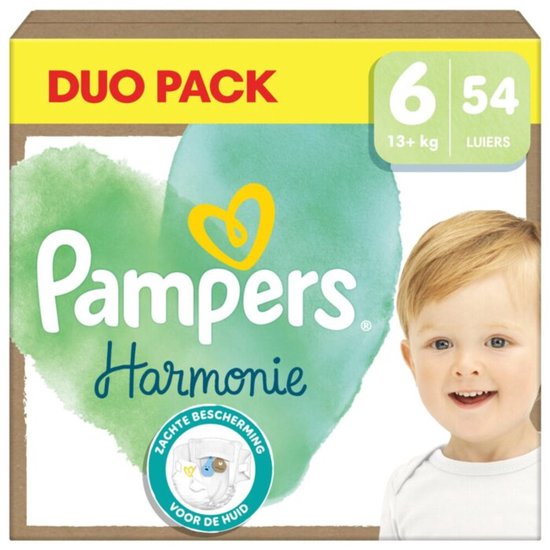 Couches Pampers Harmonie, taille 6 (13+ kg), 54 pièces