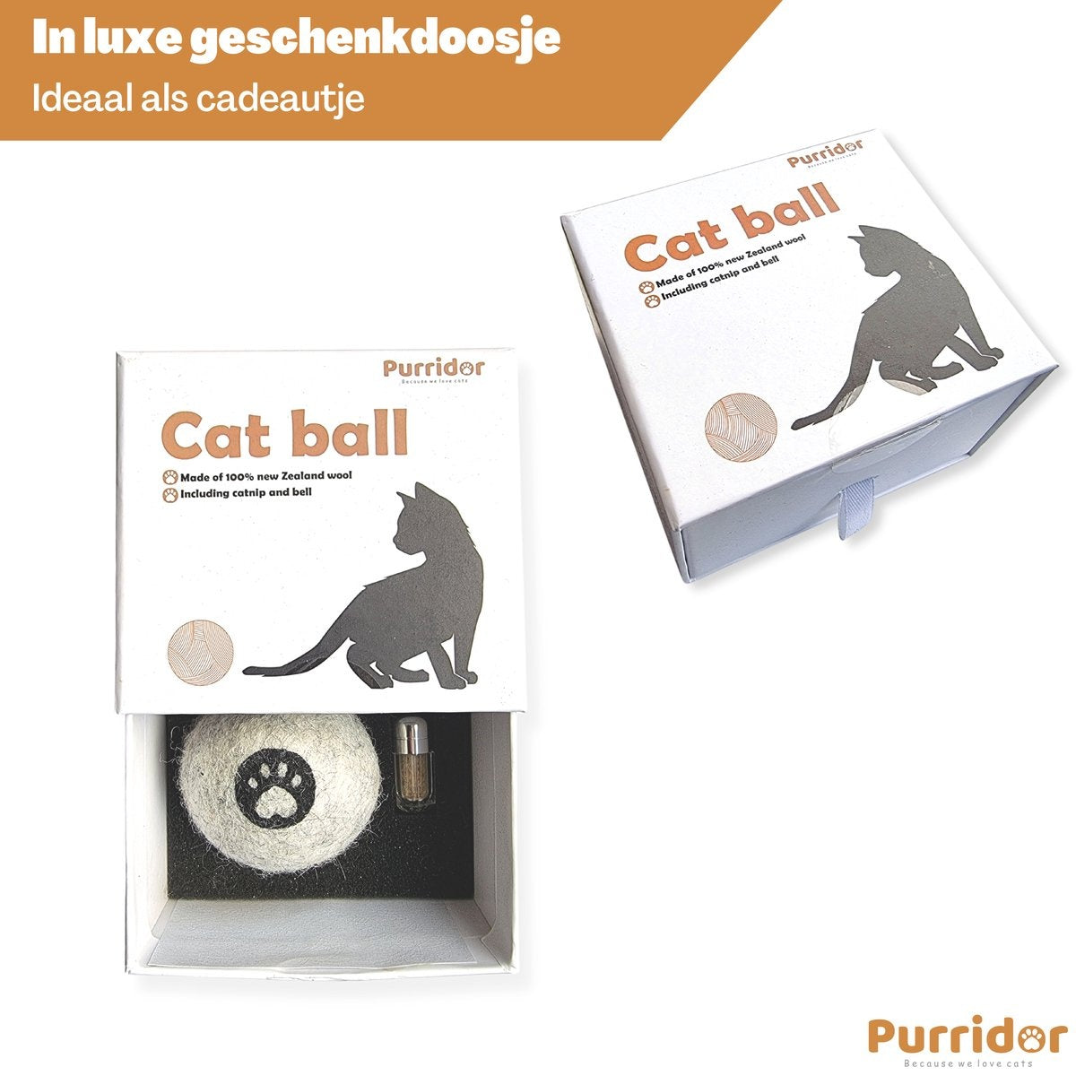 Purridor Wool Ball Cat - Balle pour chat
