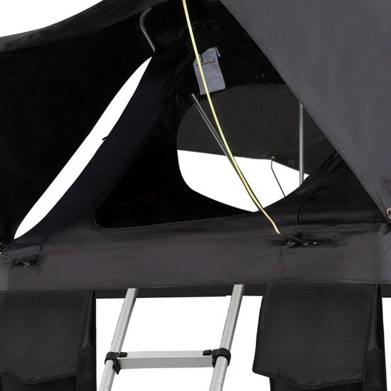 Tente de toit Lago - 2 personnes - Matelas inclus - Noir - 140x240 cm