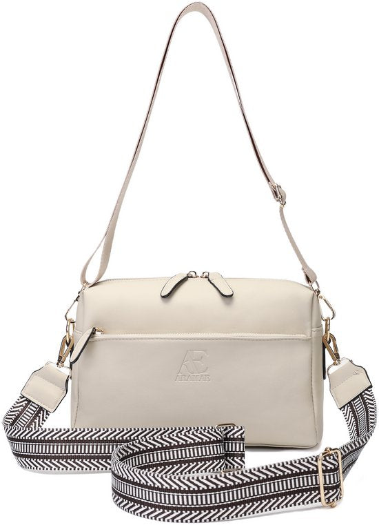 Aramae® - Sacoche pour femme - Sacoche pour femme - Sacoche pour femme - Sac à bandoulière - Sac pour téléphone - Beige mat