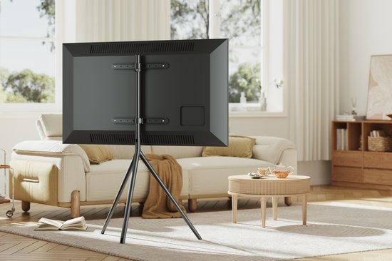 VDD TV stand - TV easel - noir - écrans de 45 à 65 pouces