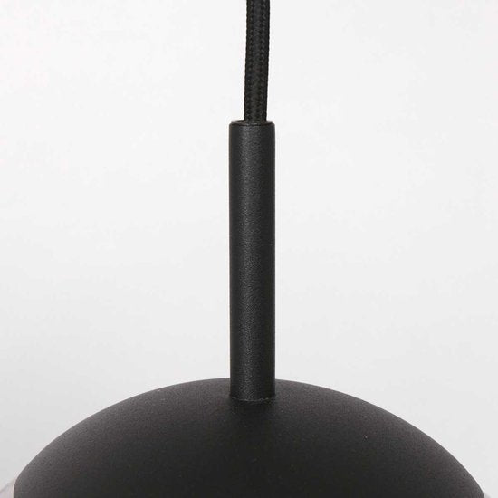 Steinhauer - lampe suspendue - Bollique - noir - verre métal - Ø 20cm - E27 - 3496ZW