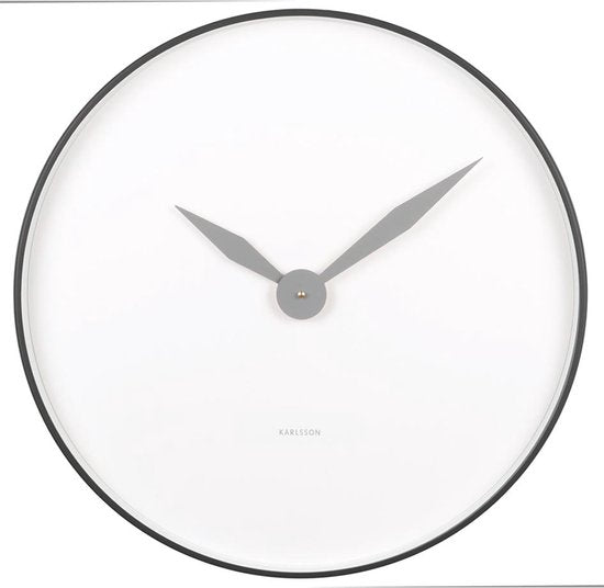 Horloge murale Karlsson Albatross - Noir - Ø50cm - Horloge murale moderne