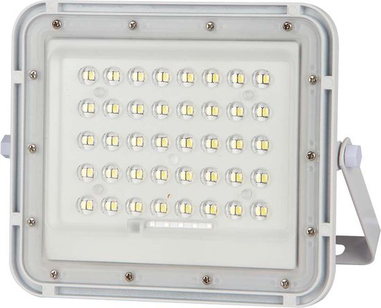 V-TAC VT-40W-W Projecteur solaire | IP65 Waterproof | Blanc | 6W | 400 Lumens | 4000K