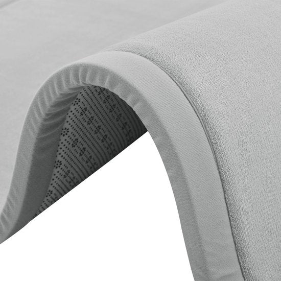 Tapis de jeu Velvety Soft / Tapis d'enfant Maila - 180 x 120 cm - Gris