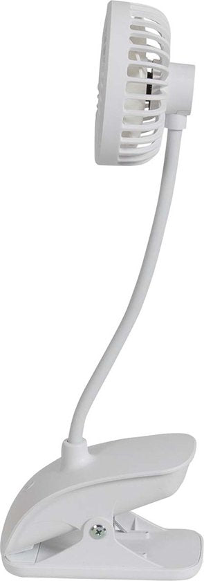 Bo-Camp - Ventilateur de table avec pince - Flex - Rechargeable