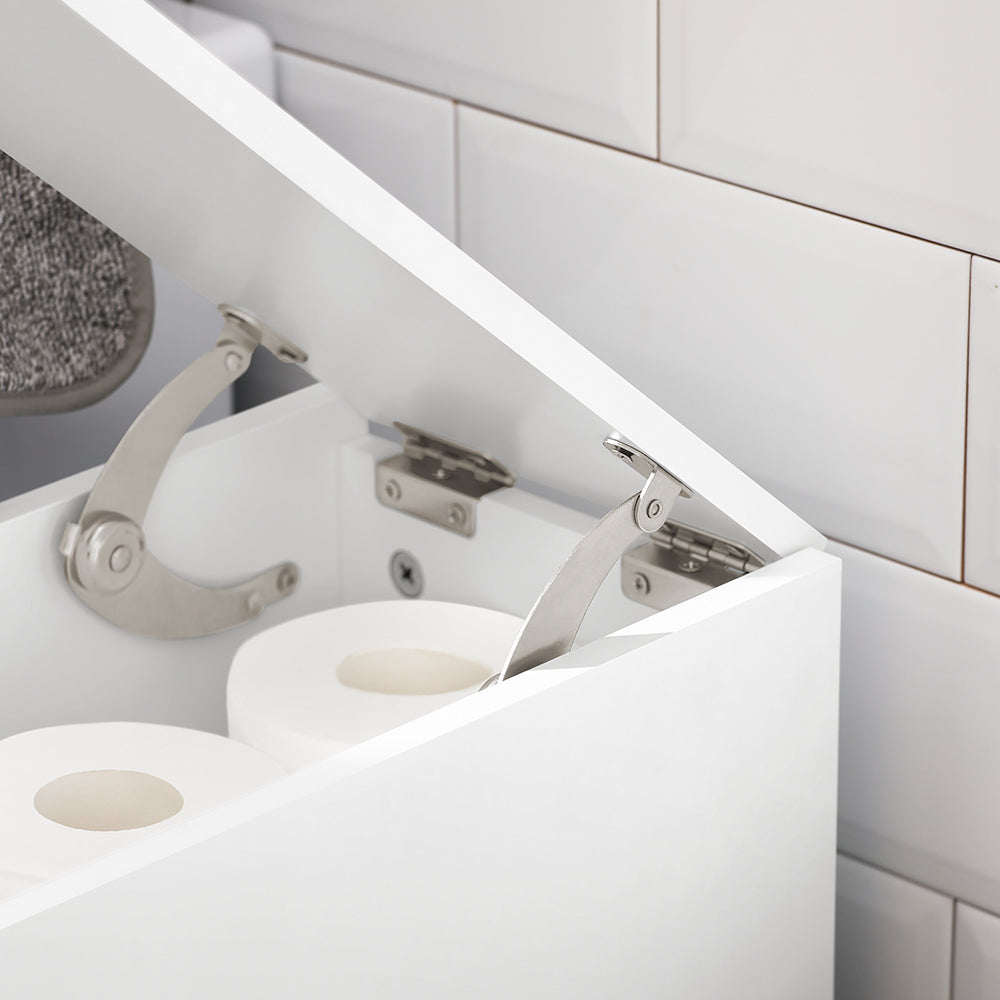 SoBuy Armoire de toilette avec 2 tiroirs - 60 x 20 x 75 cm - Blanc