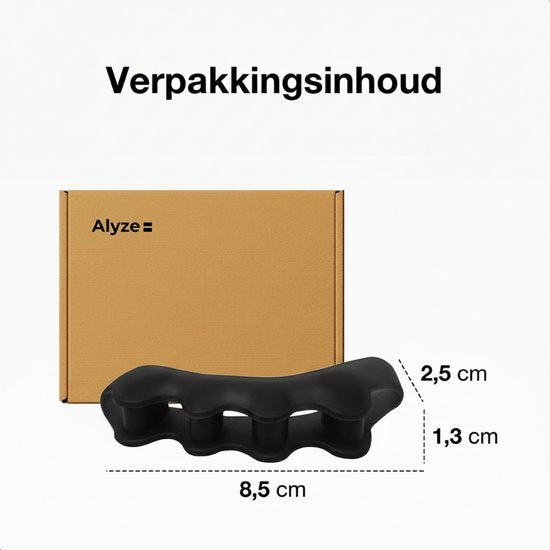 Alyze Toe Spread Silicon - 2 Pieces - Hallux Valgus Corrector - Toe Protector - Toe Spreaders - Toe Corrector - Hammer Toe Brace - Big Toe - Personal Care