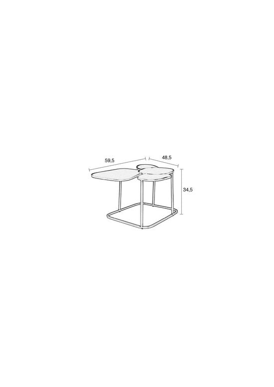 Table d'appoint - Zuiver - Métal - Vert olive