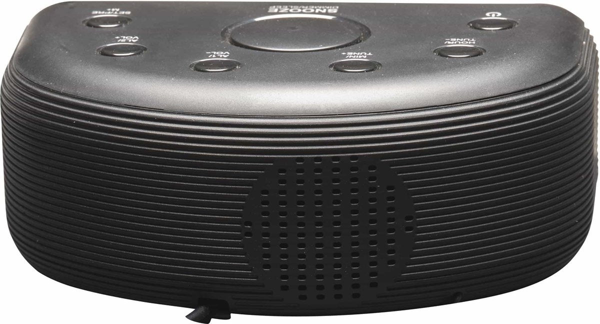 Radio-réveil Denver - Fonction Snooze / Sleep - Réveil numérique - Radio FM - CR430 - Noir