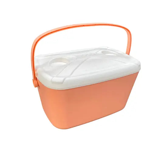 Frigobox couleur saumon - 15 L - Glacière avec poignée
