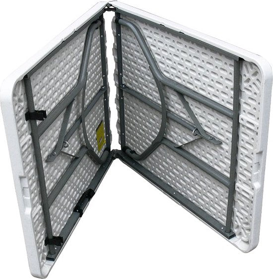 ERRO Campingtafel - Vouwtafel - inklapbare tafel - plooitafel - 180x74x72 cm - Wit - Voor 8 personen