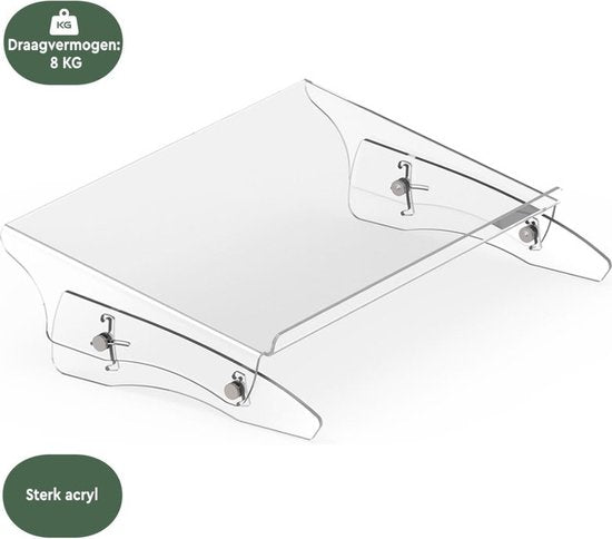 BRASQ Porte-documents en acrylique transparent jusqu'au format A3 - 7 positions - Réglable en hauteur - Inclinable