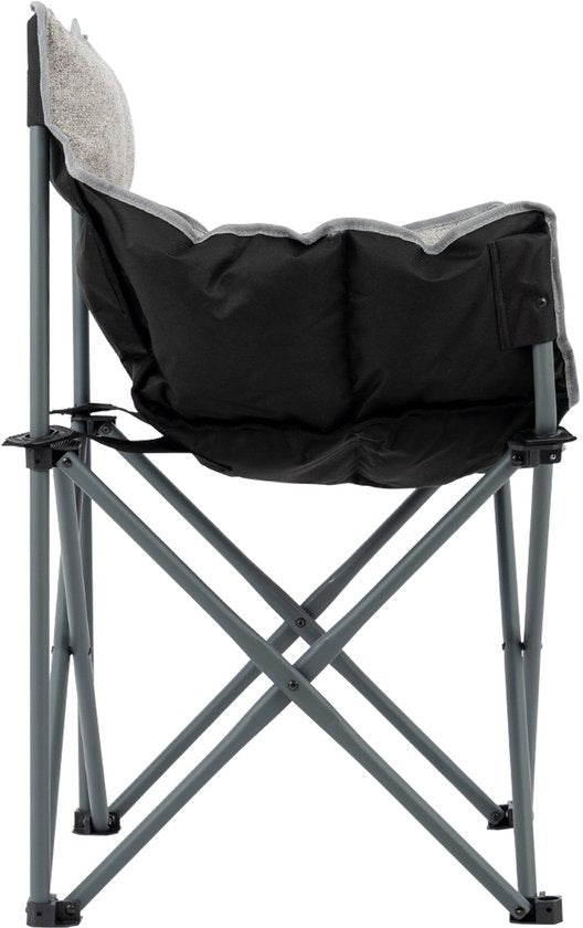 Bo-Camp - Urban Outdoor - Chaise pliante - Montpellier - Gris