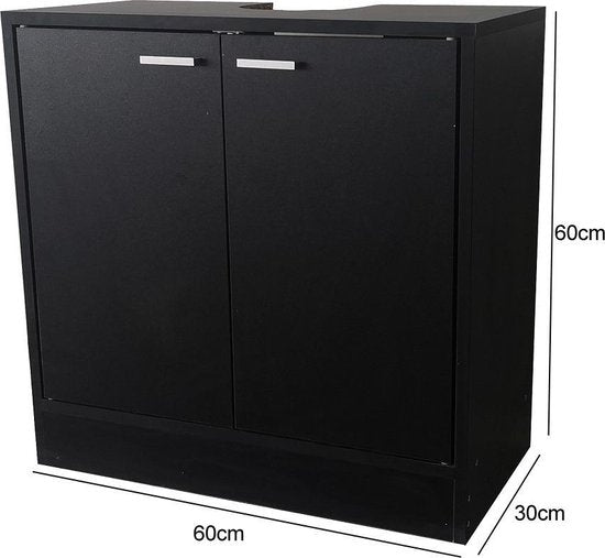 Meuble bas pour lavabo - meubles de salle de bains - noir