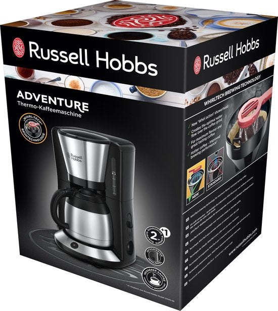 Russell Hobbs 24020-56 Adventure Thermal Brushed - Cafetière à filtre - Thermos