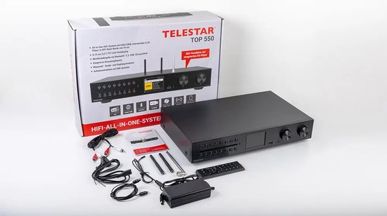 Telestar Top 550 Chaîne Hifi - Lecteur CD - Noir - Compact