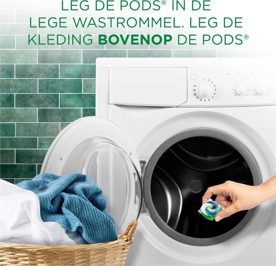 Ariel Allin1 Pods Original 61 lavages – Capsules de lessive – Élimination puissante des taches – Nettoyage en profondeur – Fraîcheur durable