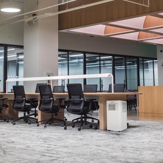 BRASQ 3-in-1 Climatiseur mobile avec kit d'étanchéité de fenêtre - Avec télécommande - Convient pour Chambre à coucher - Salon - Bureau - Climatiseur jusqu'à 16m2 - 9000 BTU - Blanc