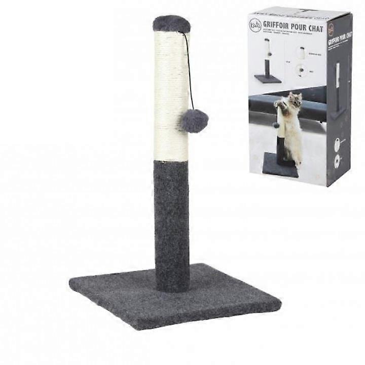 Accessoires pour animaux de compagnie : Arbre à chat 53 cm - Compact - Polyester - Résistant - Beige/Gris