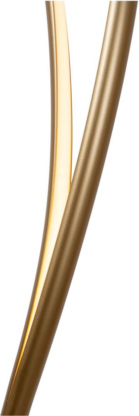 Lucide SARDANA - Lampadaire - Ø 44 cm - LED à intensité variable - 1x28 W 2700 K - Or mat / Laiton