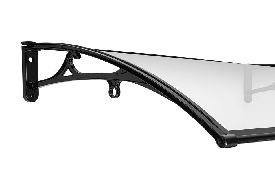 Auvent de porte Hortensus - Transparent - 100x60x23cm