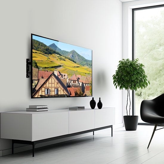 Support TV - Auronic - Rotatif et inclinable - 26 à 55 pouces - jusqu'à 30 KG - Noir