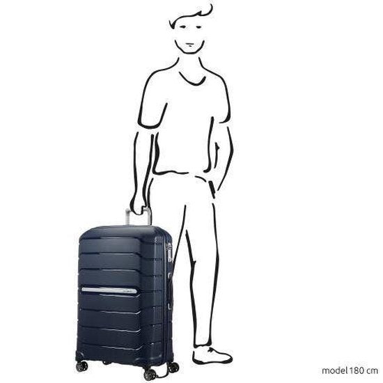 Samsonite Travel Suitcase - Flux Spinner 75/28 Expandable (Large) Navy Blue