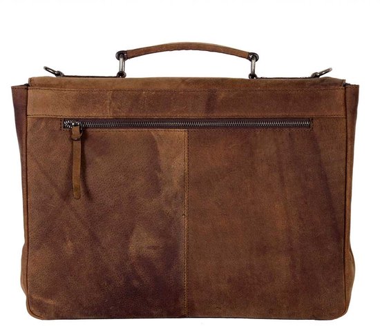 Sacoche pour ordinateur portable DSTRCT Wall Street A4 - 15,4 pouces - Marron