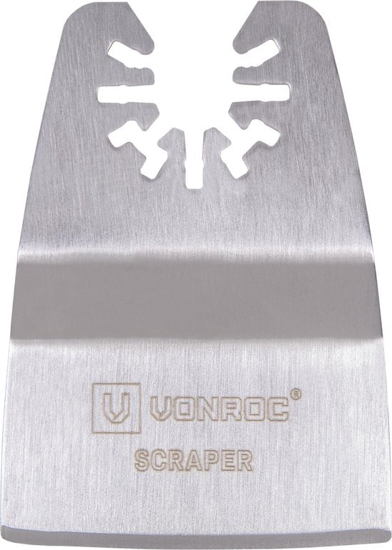 VONROC Jeu d'accessoires pour outils oscillants - 4 pièces ; bois, métal, cloisons sèches et plastique