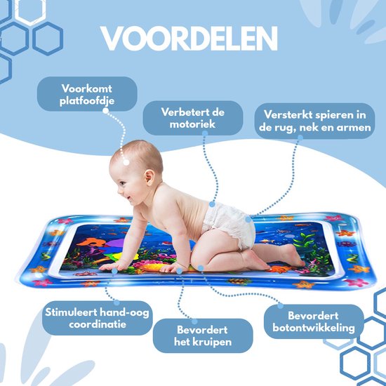 Tapis d'eau Spoused - Tapis d'eau - Tapis d'éveil - Tummy Time - Coffret cadeau de luxe