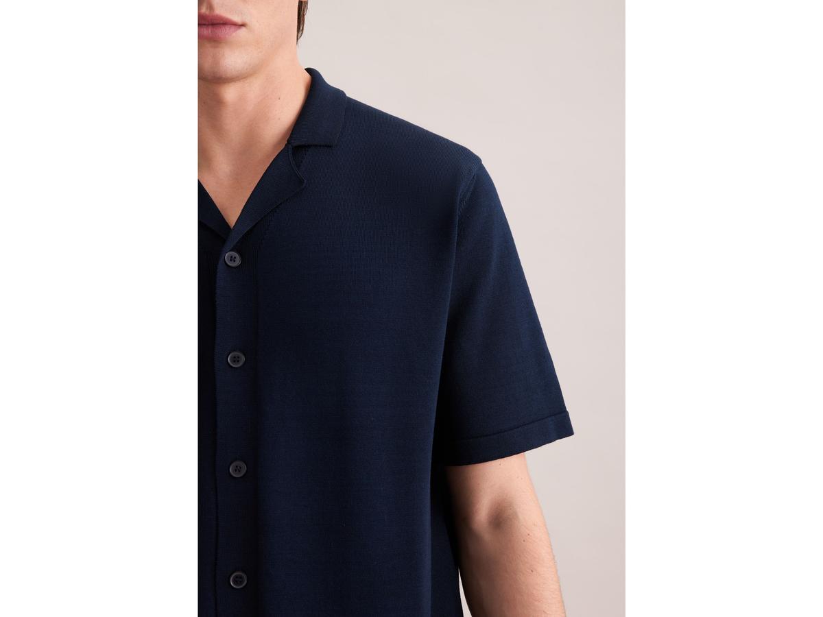 Chemise en maille Seidensticker - Bleu marine foncé - taille M