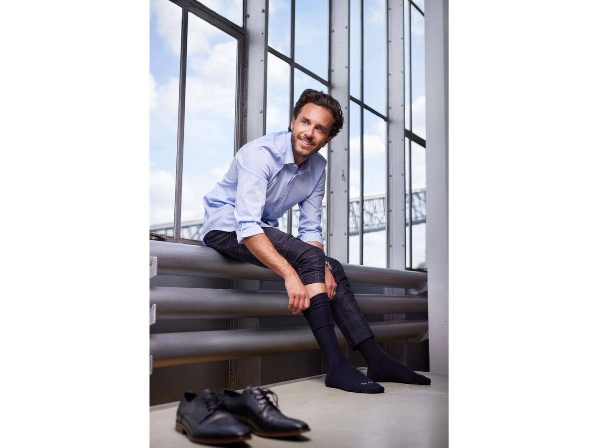 Chaussettes mi-longues en laine mérinos Comfort Essentials - Durables et confortables - pointures 43-46 - mélange foncé