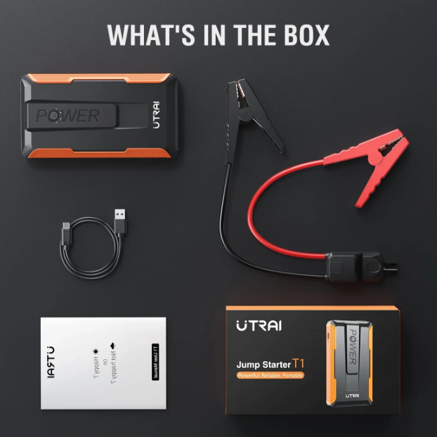 Utrai T1 Jump Starter 2000 A - Noir - Batterie externe 13 200 mAh