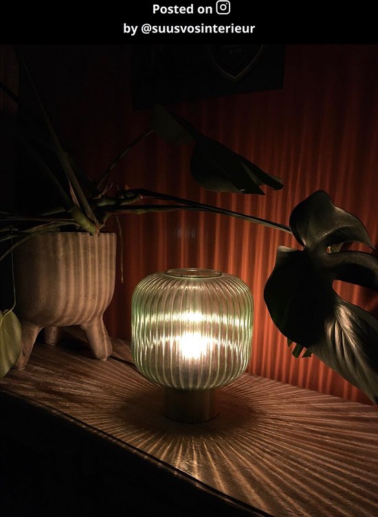 Lucide MALOTO - Lampe de table - Ø 20 cm - 1xE27 - Vert