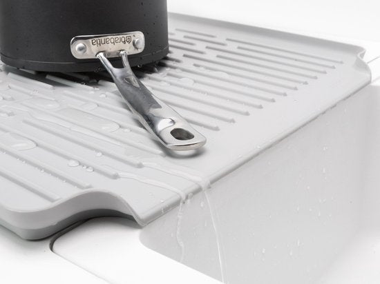 Brabantia SinkSide Egouttoir - Pliable - avec porte-couverts - Gris moyen