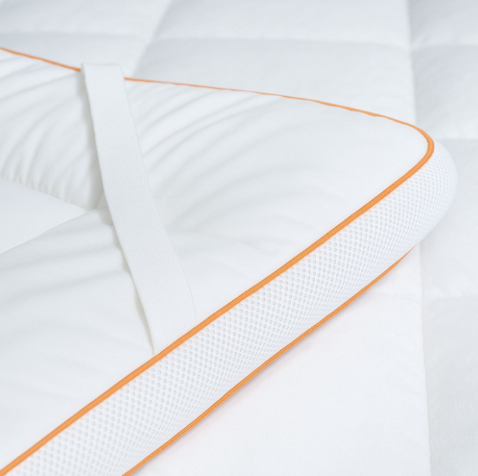 Surmatelas MPS en molleton avec technologie AIR© - 180x200 cm - Collection Air 3D - épaisseur 5 cm - Enveloppe en Tencel - Moyennement ferme