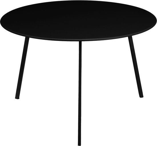 Table d'appoint - Mica Decorations - Table extérieur - H38 x Ø58 cm - Métal - Noir
