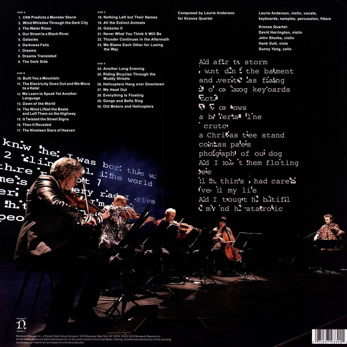 Laurie Anderson & Kronos Quartet Landfall LP