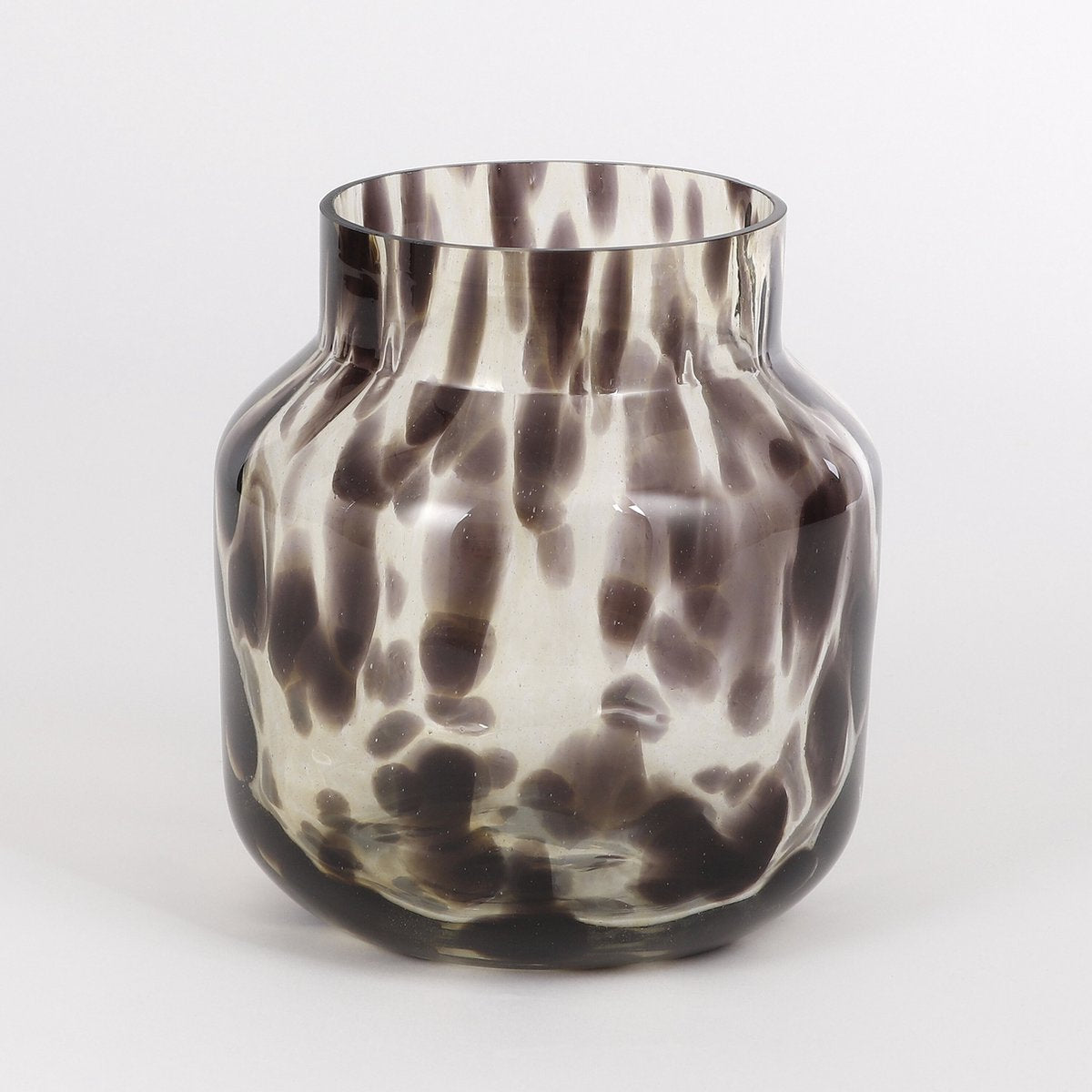 Vase Pantera - Mica Decorations -H23 x Ø21 cm - Verre - Brun