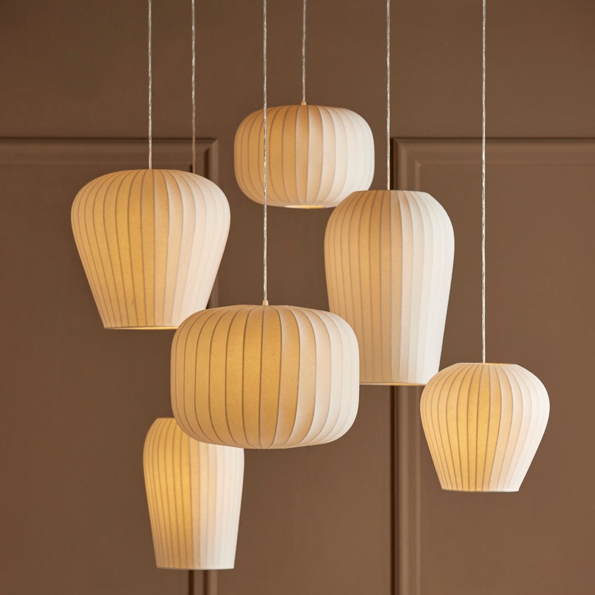 Light & Living Lampe pendante Lexa White - Ø44cm - Moderne pour Salon, Chambre à coucher et Salle à manger