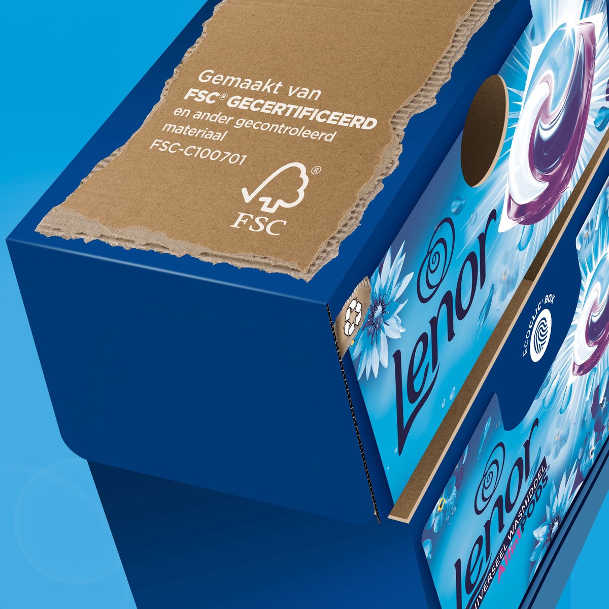 Lenor Détergent Tout-en-1 Pods Sea Breeze - 60 lavages - Pour le linge de toutes les couleurs