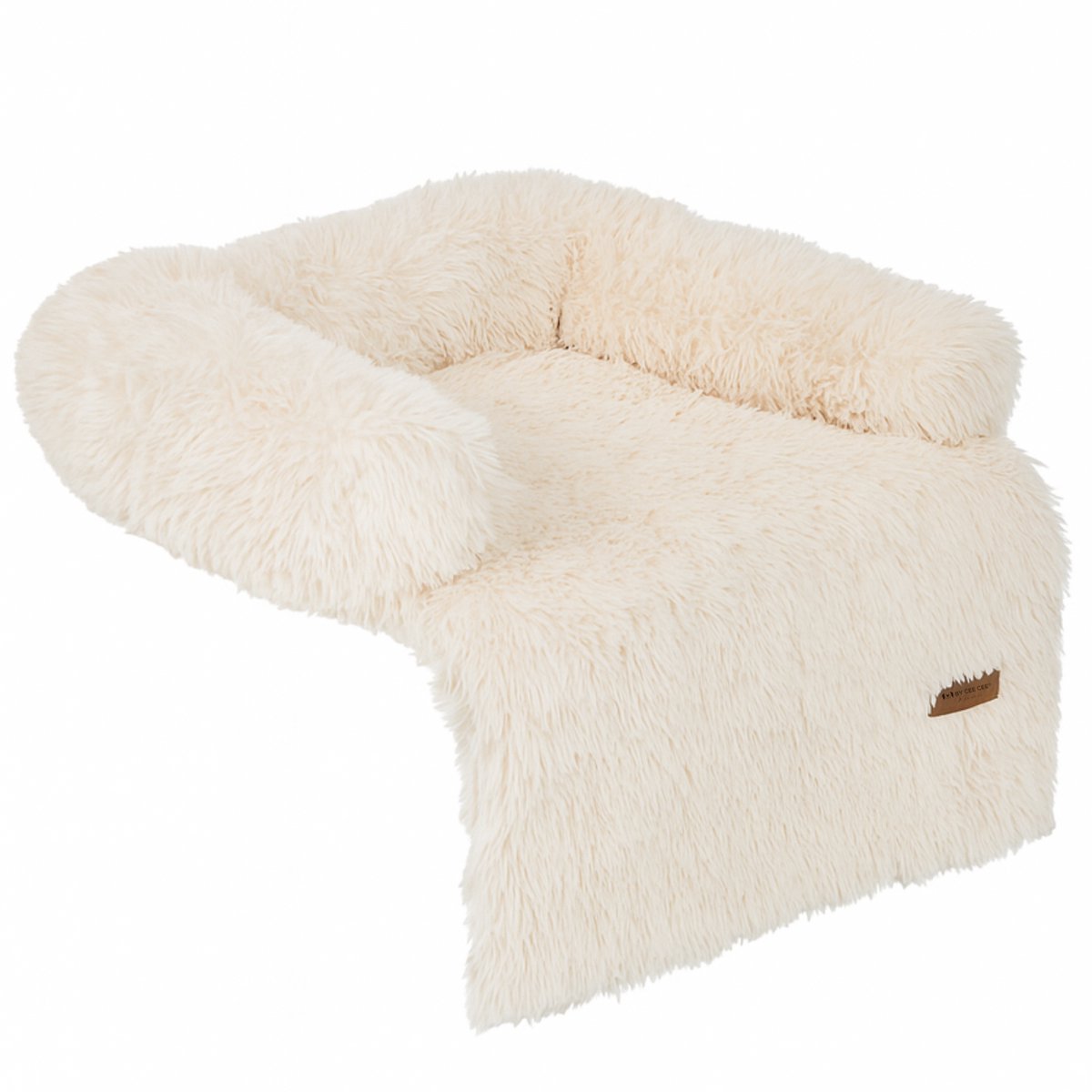 By Cee Cee® Original Dog Rug for Couch - Fluffy Dog Basket & Furniture Protector - Beige | 75 x 75 cm - Tess