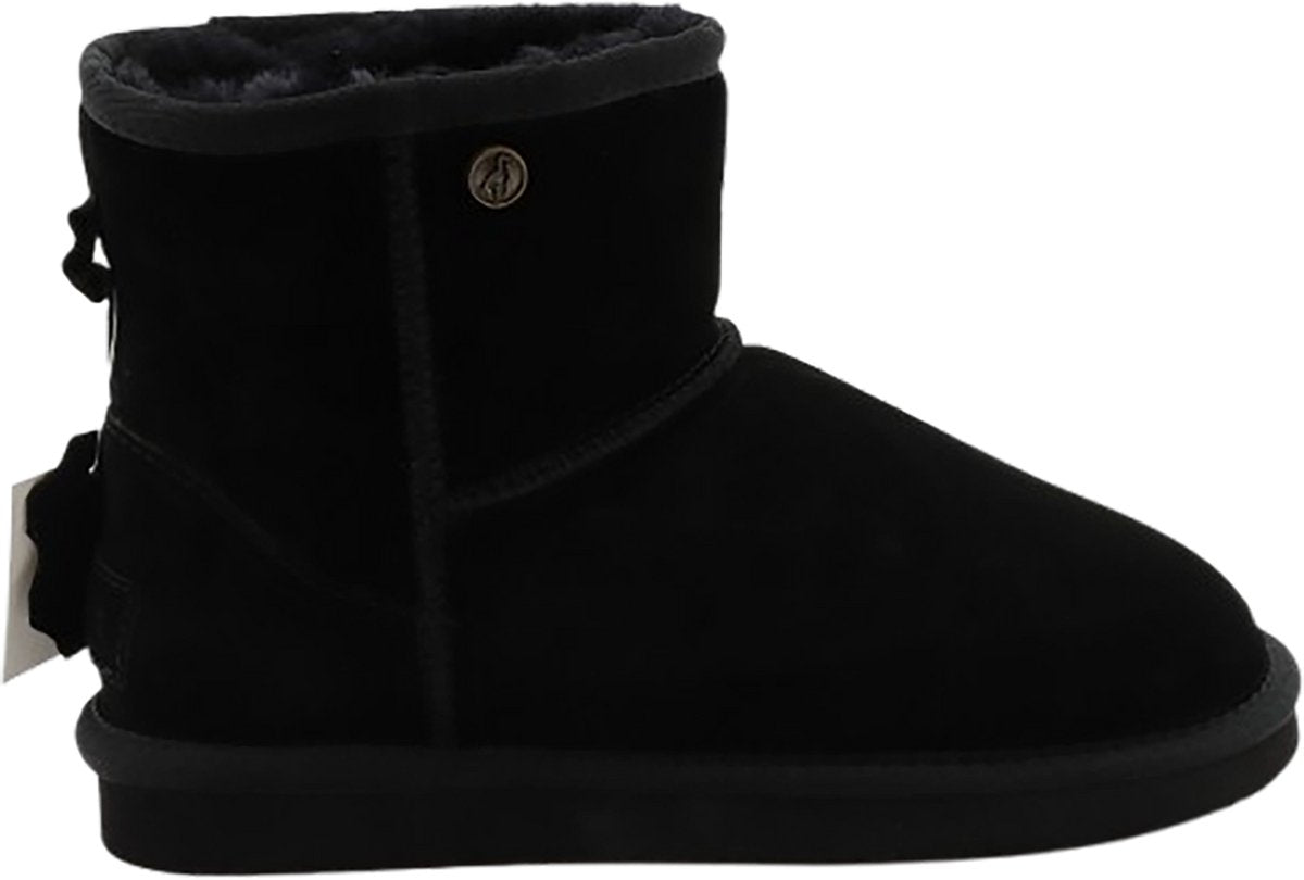 Alpacas Footwear Bottes en daim pour femmes, doublées 100% laine d'agneau - noir - taille 49