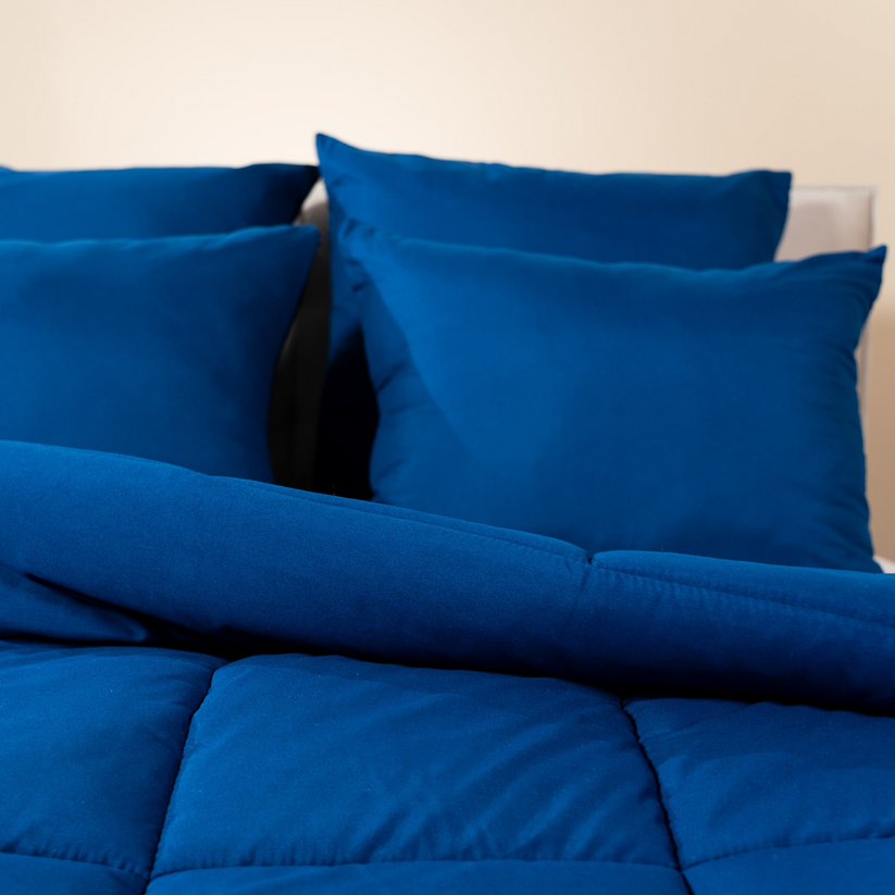 H&C Water Washed Quilt - Coastal Fjord Blue (140x200 cm)